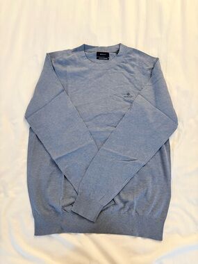 GANT Men's Muted Blue Crewneck Sweater